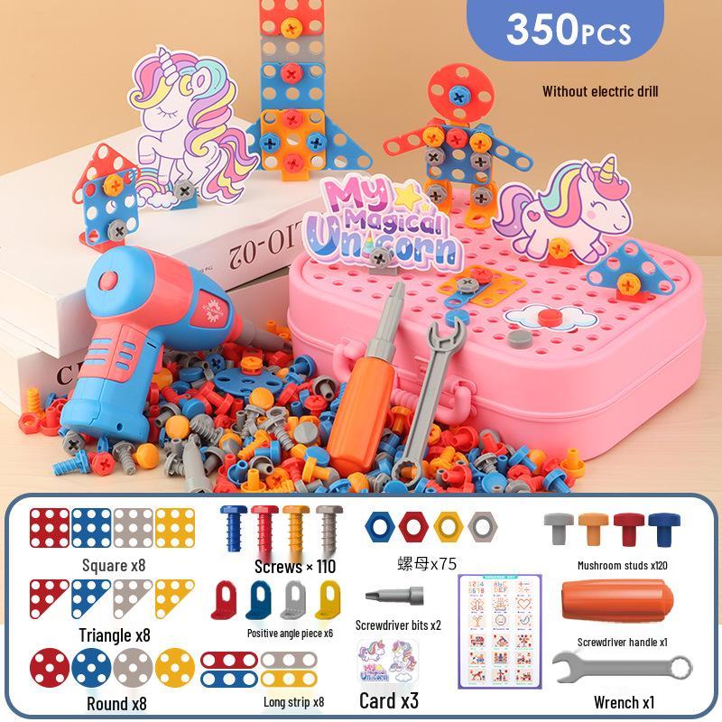 Electric Drill DIY Toolkit for Kids: Hands-on Disassembly and Assembly Puzzle Toy