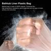 5pcs Disposable Bathtub Cover Liner Large Bathtub Liner Plastic Bag for Salon Household and Hotel Bath Tubs