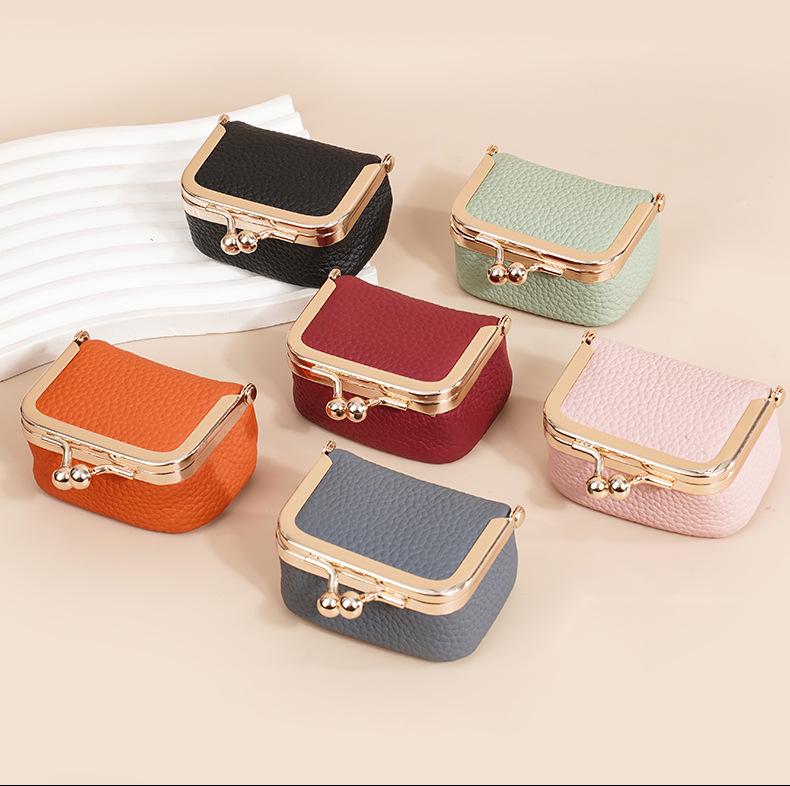 Women's Genuine Leather Coin Purse & Jewelry Bag: Small Mini Holder for Coins, Earrings, Necklaces