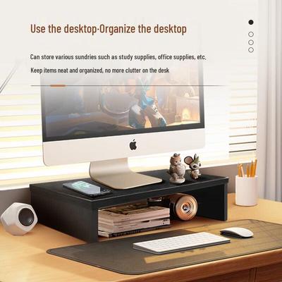 Desktop Monitor Riser with Keyboard Storage