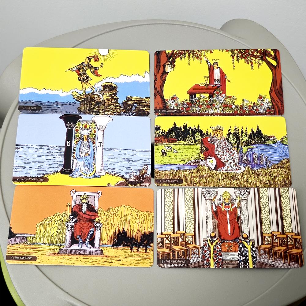 RWS Panorama Tarot 10.3*6cm 78 Pcs Cards When Wide Angle Lens Show You New Perspective of RWS Portable Size
