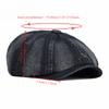 New Washed Denim Octagonal Hat for Women Big Size 60cm British Beret Artistic Ducktongue Painter Hat Retro Newsboy Cap for Men