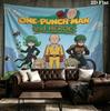 Onepunch Man Wall Tapestry Aesthetic Wall Hanging Printed Fabric Blanket Decorative Tapestries For Bedroom Living Room Home Decor