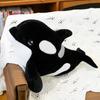 Black and White Killer Whale Doll Plush Doll Sleeping Whale Plush Toy Rag Doll Boy Children's Birthday Gift