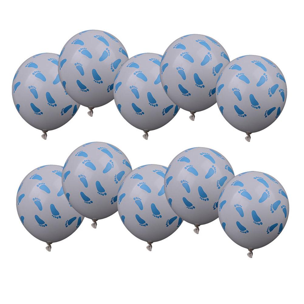 

10 шт. латексные шары для ног на день рождения, свадьбу, украшение для детского душа blue