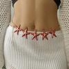 Fashion Sexy Beach Metal Starfish Waist Chain For Women Ocean Vacation Style Exaggerated  Sea Star Belly Chain Girl Body Jewelry