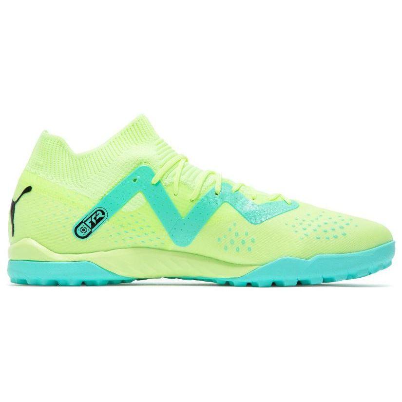 Puma Future Match Lace-Up Low Top TT (Rubber Studs) Turf Natural Grass Fabric Durable Soccer Shoes Men Soccer Shoes Yellow Green 107184-03