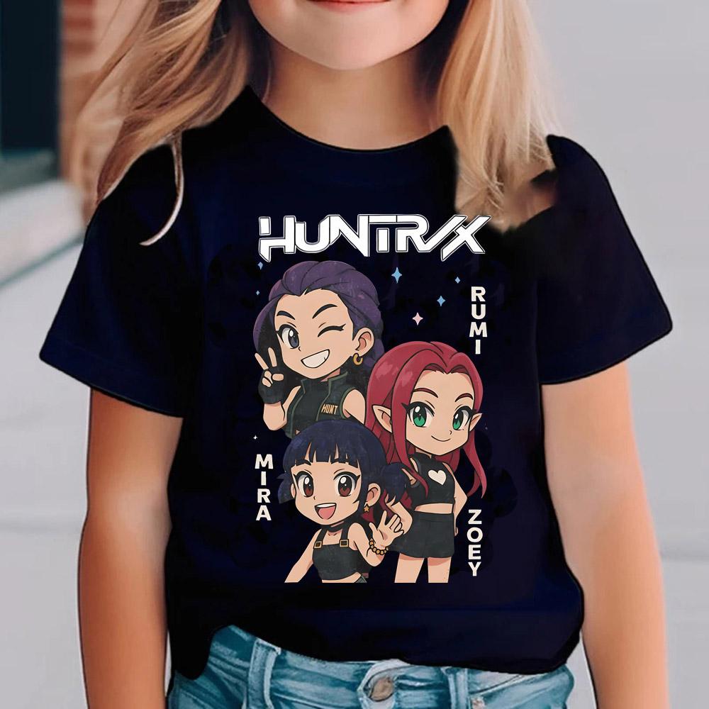 Kpop Demon Hunters Children's T-Shirt Kids Short Sleeve Cute Tiger Boys Girls Summer Fashionable Comfortable T-Shirt