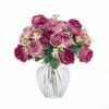 Artificial Peony Flowers Silk Hydrangea Bouquets Artificial Roses Fake Plants for Spring Autumn Decorations, Wedding Vase for Home, Dining Room