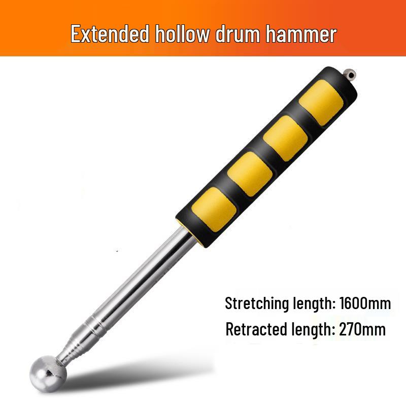 Hollow Drum Hammer Inspection Set for Thick Floor Tiles with Telescopic Rod