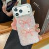 Laser Shell Bowknot Phone Case for iPhone 14/15/16/17 Pro Max - Korean/Japanese Style