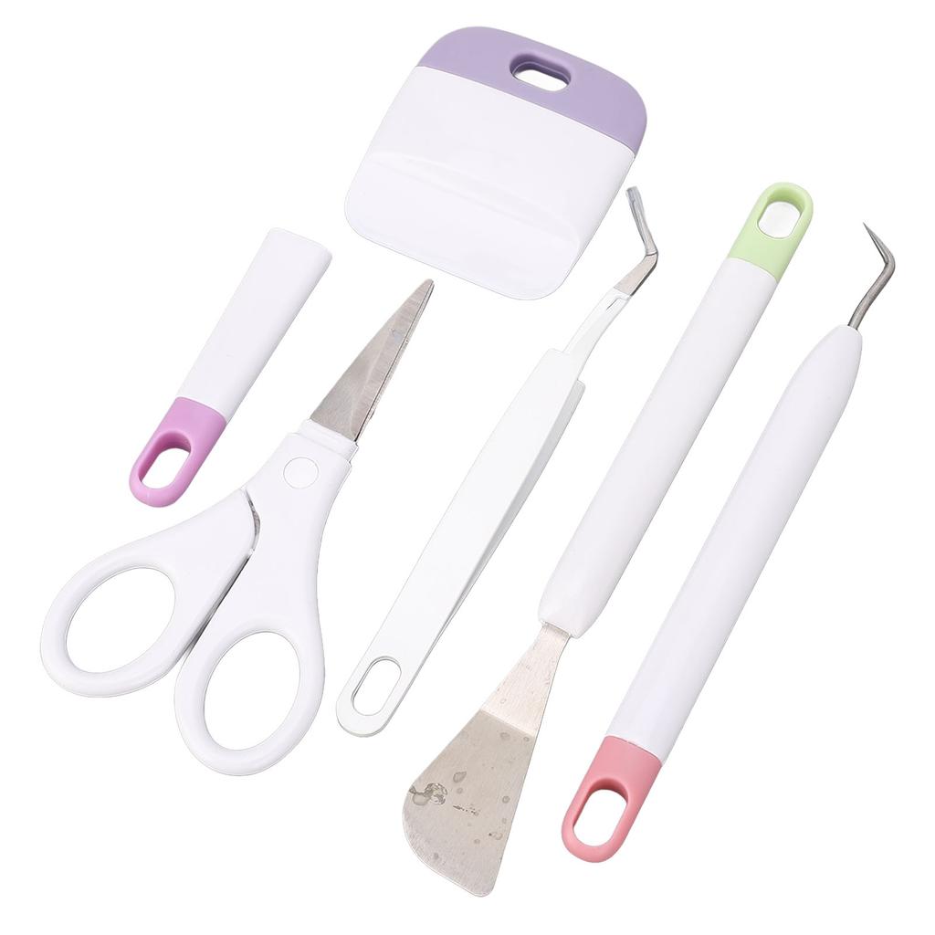 5 Pcs Vinyl Weeding Tool Set Weeder Tweezers Scraper Spatula Scissor DIY Craft Vinyl Tools Kit