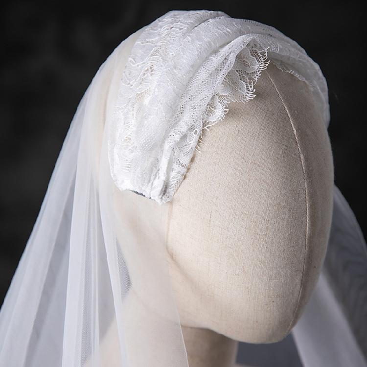 Lace Veil Spanish Head Covering for Catholic Chapel Bridal Wedding Party Veil