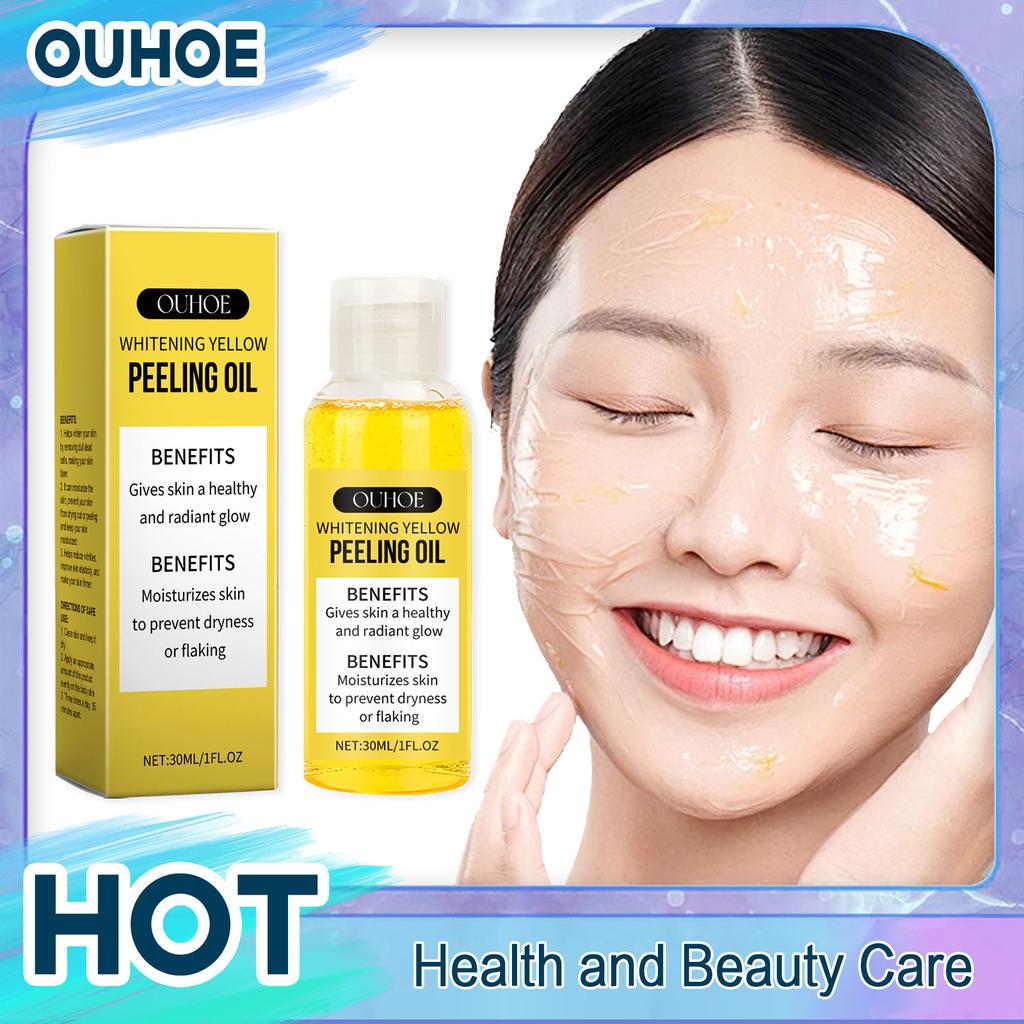 Yellow Peeling Oil Lighten Dullness Fine Line Remover Brighten Moisturizing Repairing Improving Dryness Nourish Exfoliating Oil