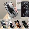Schöne schwarze Pferd Handyhülle Cover Für Samsung Galaxy S24 S25 Ultra S21 S22 Ultra S10E Note 10 Plus Note 20 FE S23