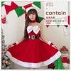 Japanese Santa Claus Red Sexy Butterfly Tub Top Dress Christmas Dress Women's Christmas Dress Foreign Trade
