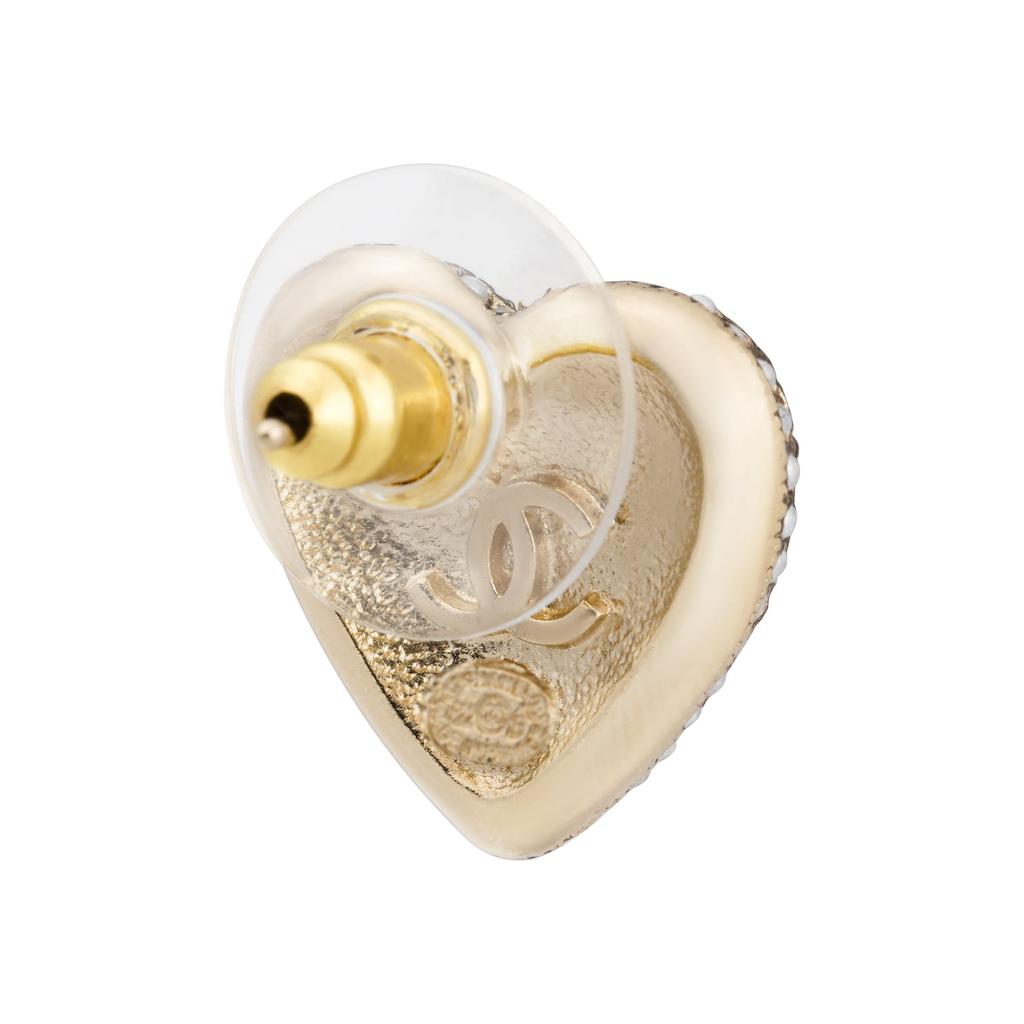 CHANEL Stud Earrings Women's Gold AB9399B09088NK216