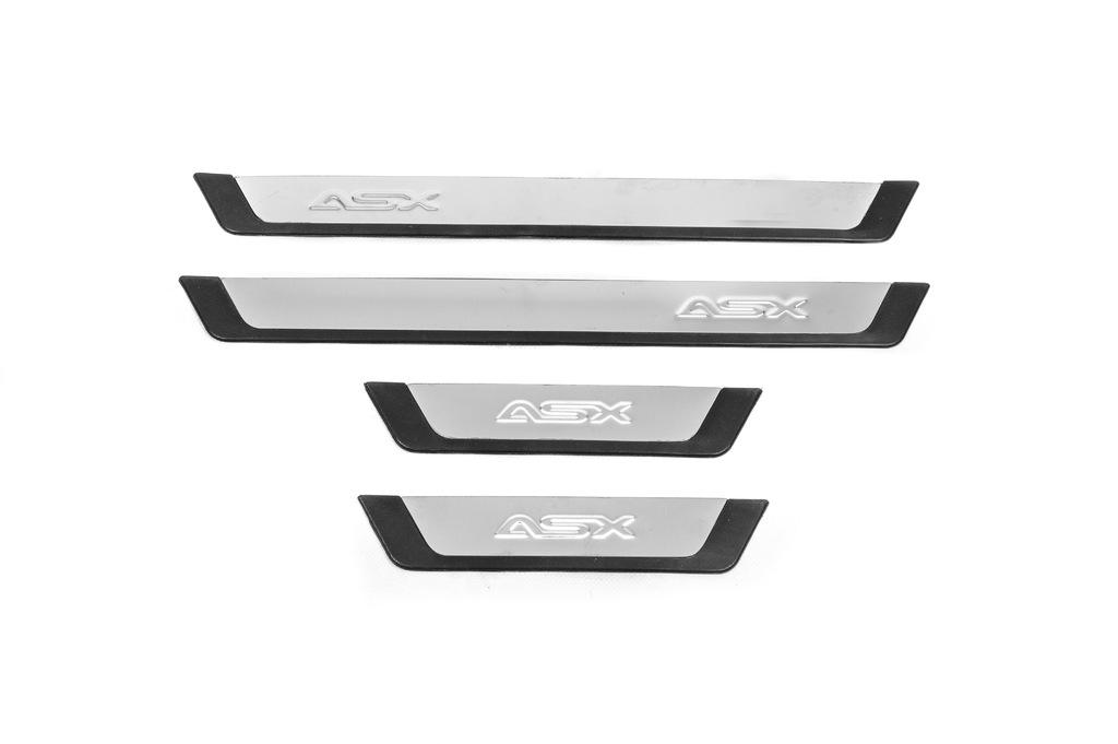 

Накладки на пороги Flexill (4шт, нерж.) для Mitsubishi ASX 2010-2023 рр.