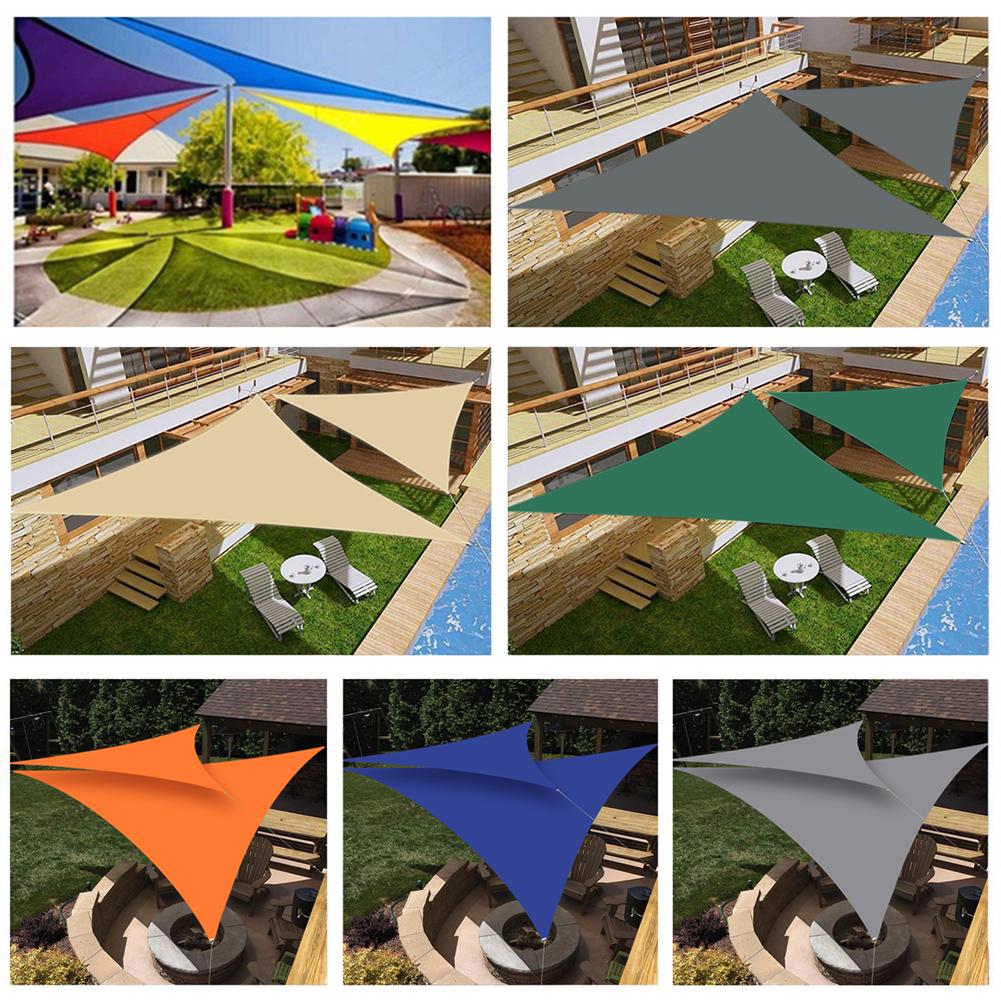 5x5x5/3x3x3M/2x2x2M Waterproof Triangle Sun Shade Sail Canopy For Outdoor Garden Patio Backyard Camping Tents Pool Shade Cloth