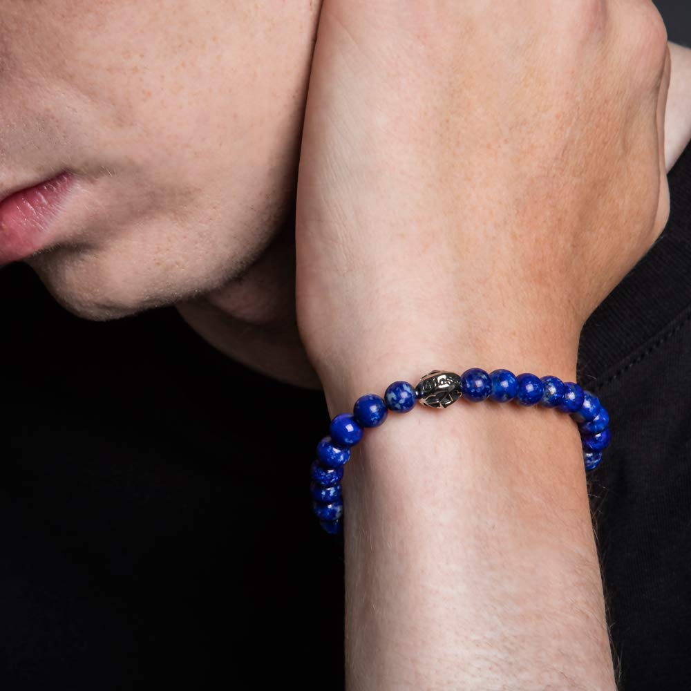 Artemis Classic 2020AW Collection: A beautiful deep ultramarine blue laurel bracelet made with natural lapis lazuli. Artemis Classic Tracery Natural