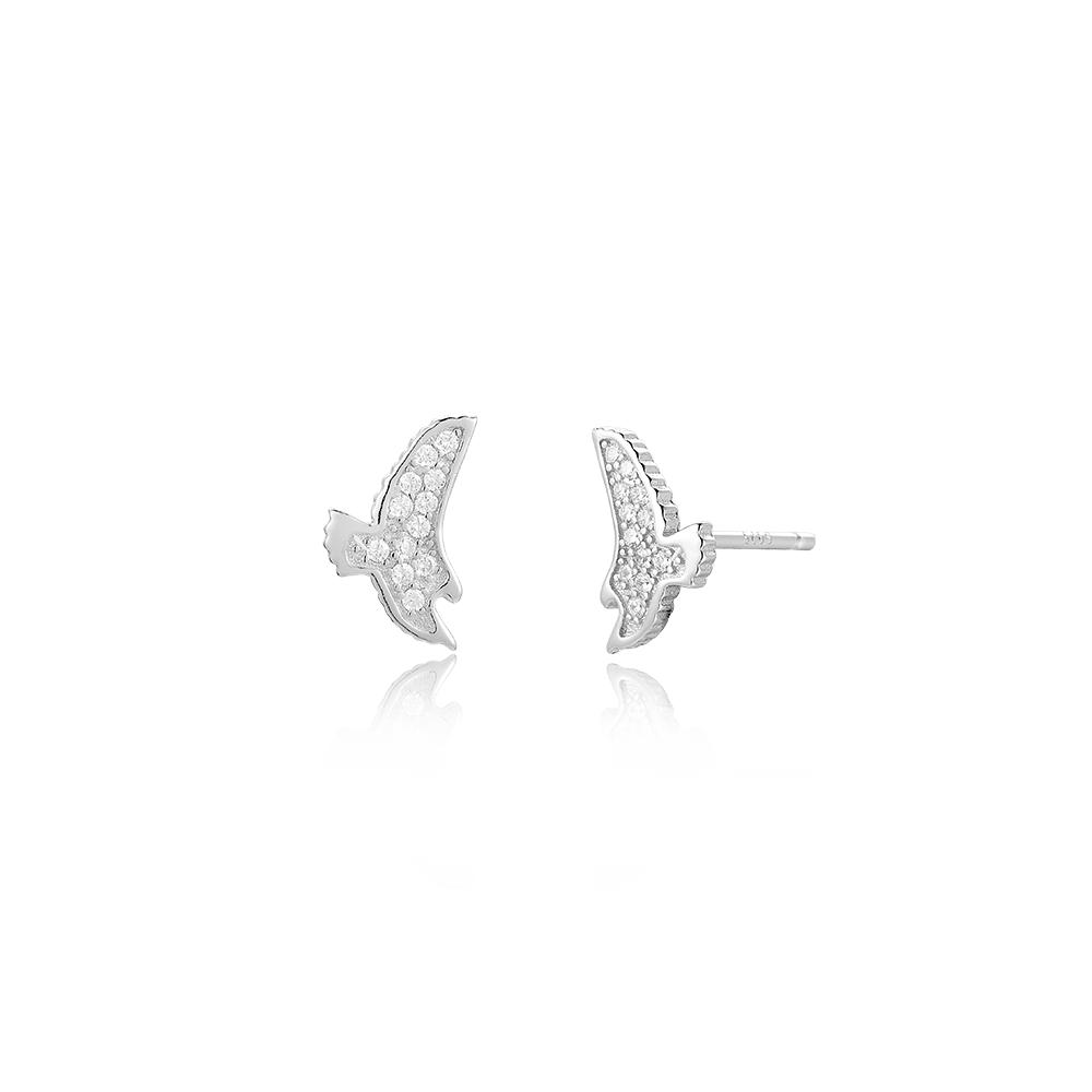 ANDYWEN Argento Sterling 925 Oro 1 Paio Di Orecchini A Lobo Aquila Zircone Di Lusso Leggero Da Donna Gioielli Moda 2023