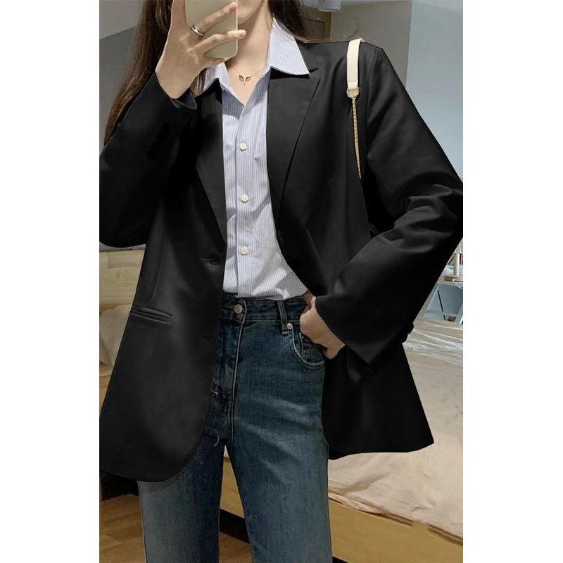 

Women s High-End Casual Petite Suit Jacket - Spring & Autumn Fashion M (95-110 jin) чорний