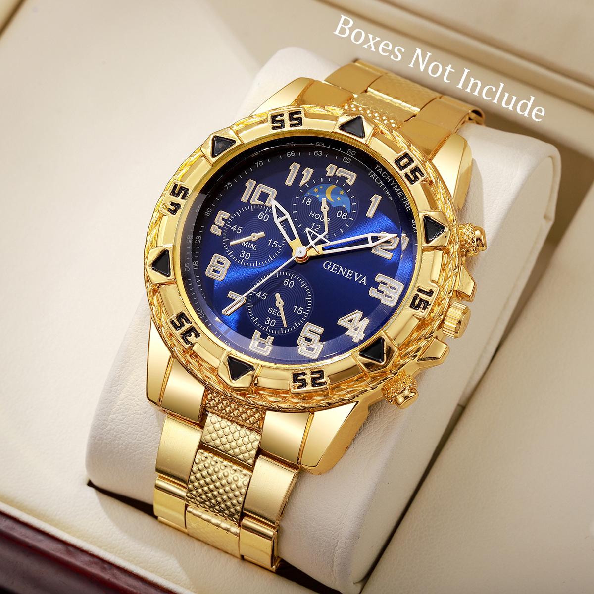 

Роскошные мужские деловые часы Модные кварцевые наручные часы с большим циферблатом для мужчин Часы в подарок Reloj Hombre
