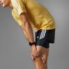 Adidas Own The Run 3-Stripes 2-In-1 Shorts Men Shorts Black IQ3808