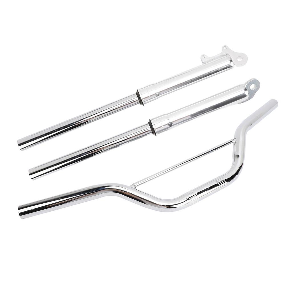 22mm Motorcycle Handlebar with Front Fork Shock Absorber Set Metal Alloy Replacement for Apollo Motocross Mini Dirt Pit