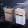 Personalized Portable White Cigarette Case for Men - Creative, Anti-Pressure, Moisture-Proof Sliding Lid, Holds 20 Regular Cigarettes