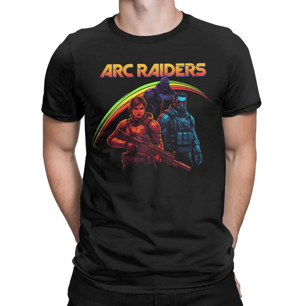 Arc Raiders Nadrukowana Bawełniana Koszulka Męska Codzienna Luźny Krój Moda dla Par Streetwear harajuku koszulki z grafiką koszulka oversize
