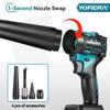 Yofidra Brushless 2-in-1 Turbo Blower Jet Fan & Vacuum Cleaner 80000RPM Handheld Dust Blowing Tool For Makita 18V Battery Pin