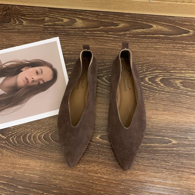 Fashion Bailamos Women's Square Toe Vintage Flats Soft Loafers Comfortable Leather Ballet Shoes for Female Dress Shoes Mujer