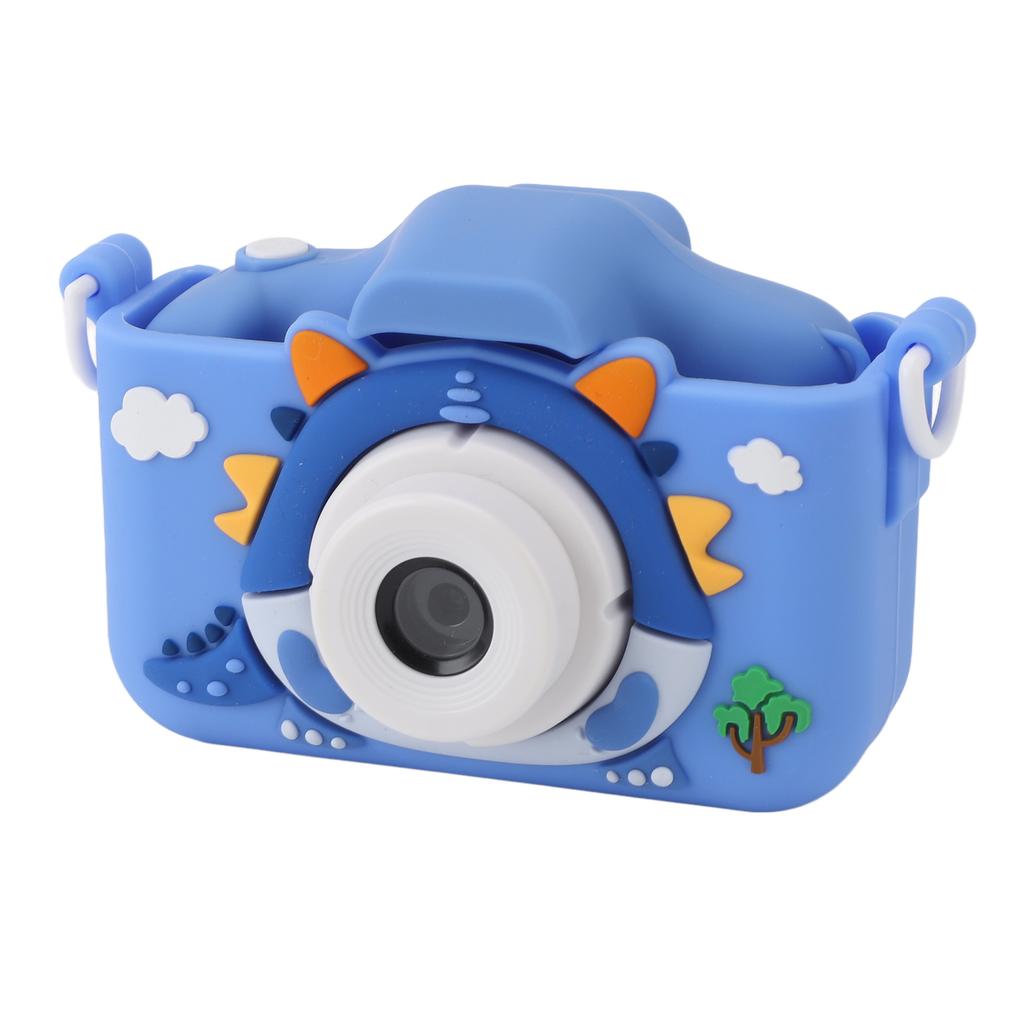 Kids Camera Cute Cartoon Dinosaur Design Multifunction 2.0 Inch Display 400mAh Selfie Digital Camera for Kids Girls and