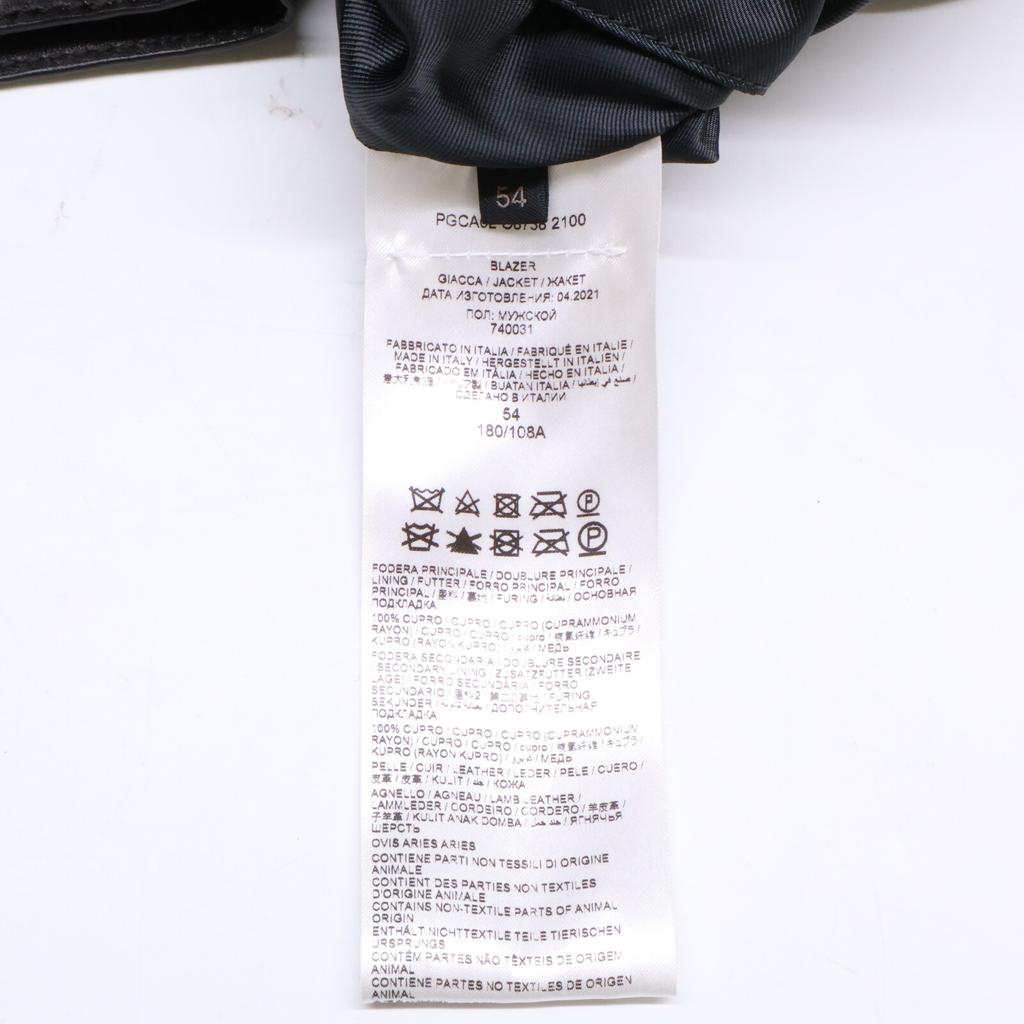 Brioni Excellent condition, genuine domestic lamb leather 2B tailored jacket Jacket 54 Dark brownUsed