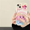 Applicable To Apple 14promax Mobile Phone Case IPhone 13 Cute Kabi Eye Sunglasses Stand 11/12 Anti-fall Xs
