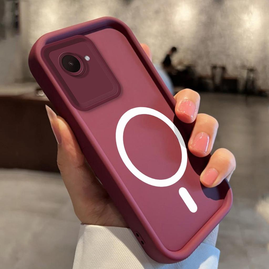 Casing for realme C30s C30 Narzo 50i Prime Sleek Magnetic Silicone Case Shockproof Wireless Charging Cover