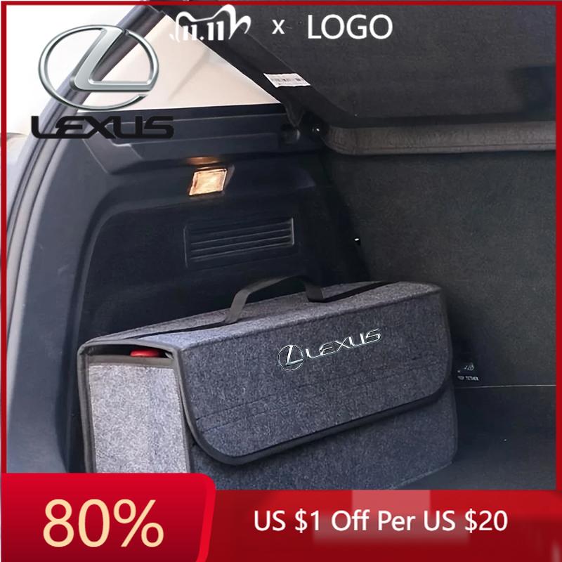 2026 Hot Interior Stickers Lexus Car Trunk Organizer Storage Tidying Foldable Accessories Supplies For IS250 IS460 RX300 UX IS20