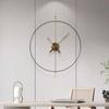 Art Wall Clock Silent Spain Watches Large Living Room Clocks Creative Luxury Minimalist Watch Solid Wood Pointer Home Decoration