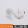 Non-Slip White Nylon Furniture Leg Nails - Moisture-Proof & Round Bottom Cabinet Baseboard Protectors