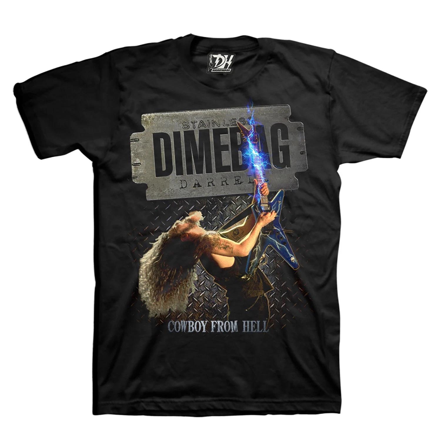 Men s Dimebag Darrell Stainless T-shirt Medium Black XL