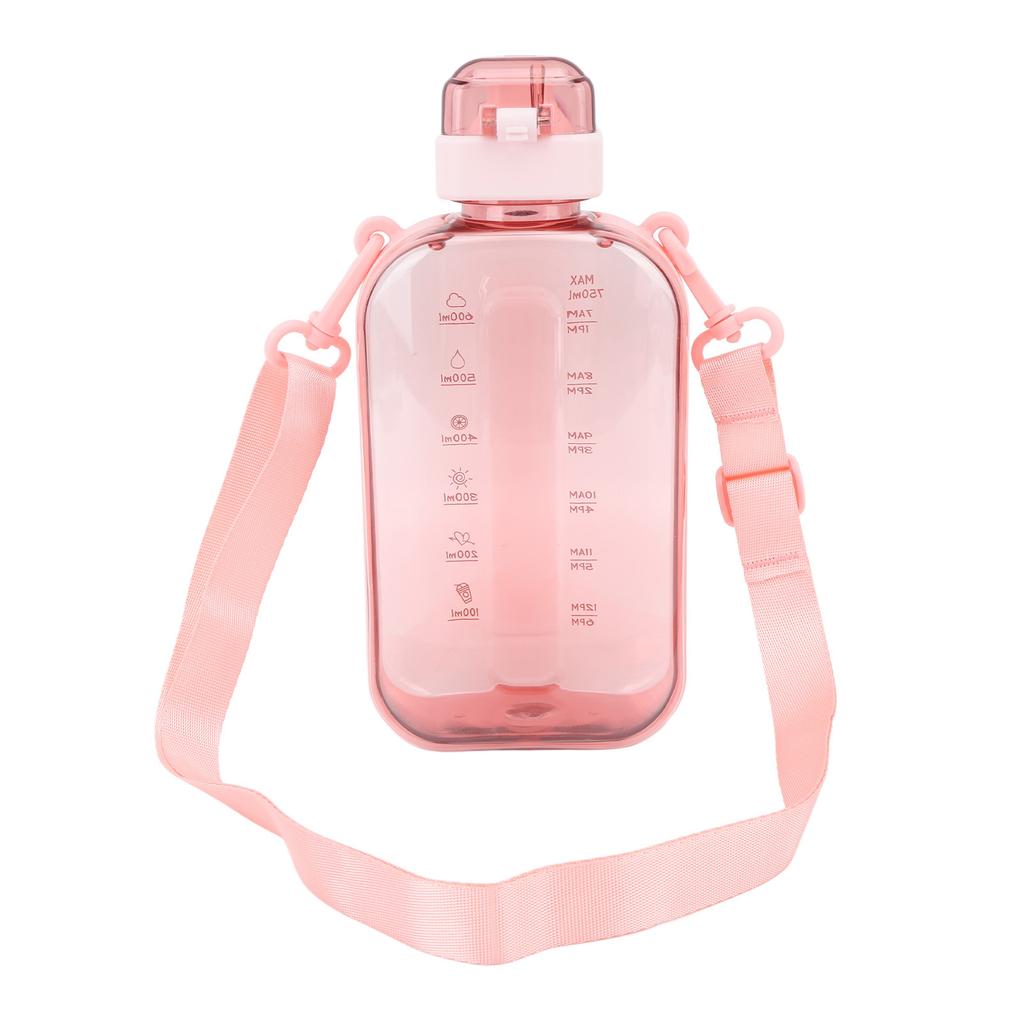 750ml 25oz Große Kapazität Tragbare Sport-Wasserflasche mit Schultergurt