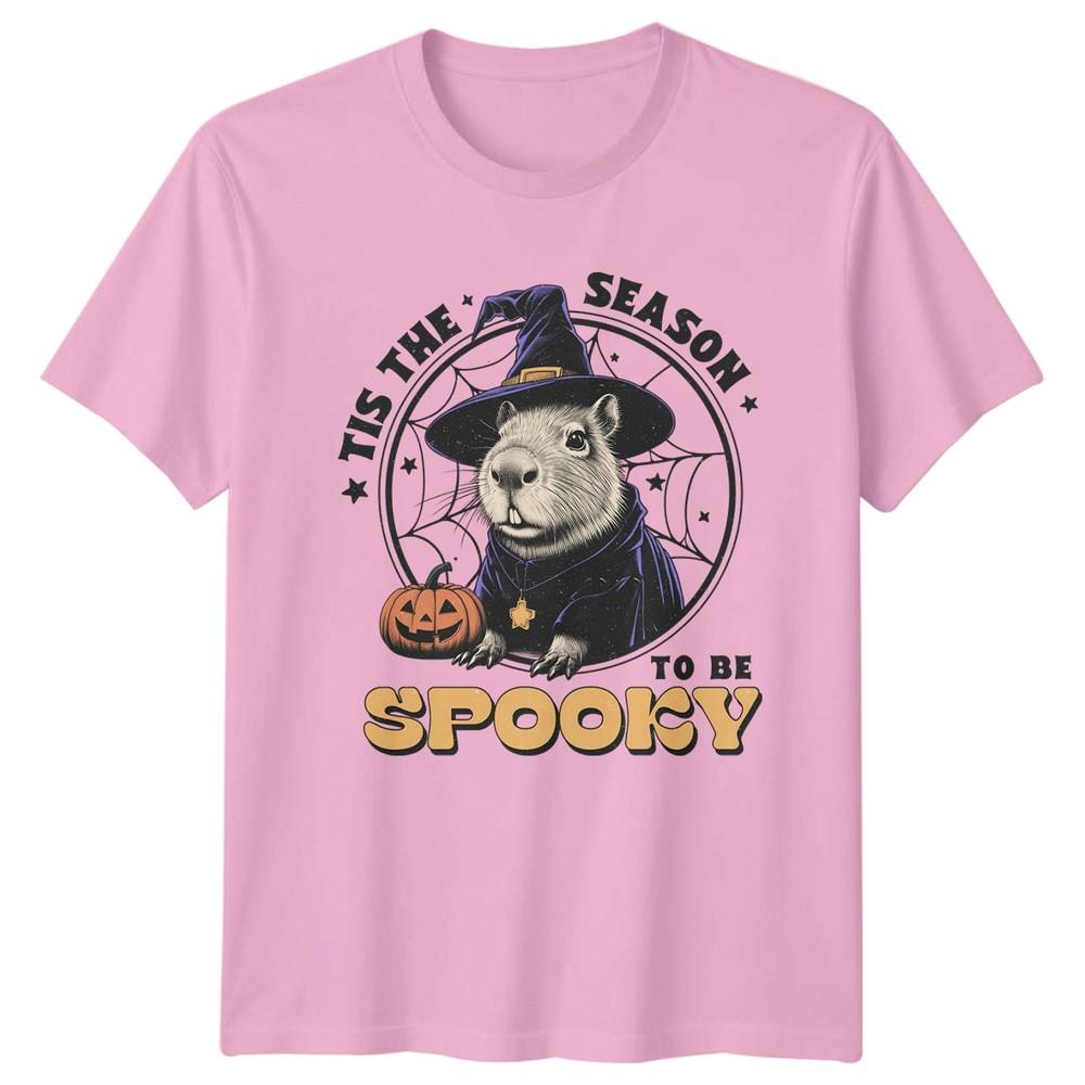 Tis The Season To Be Spooky TShirt Halloween Capybara Gift For Him And Her