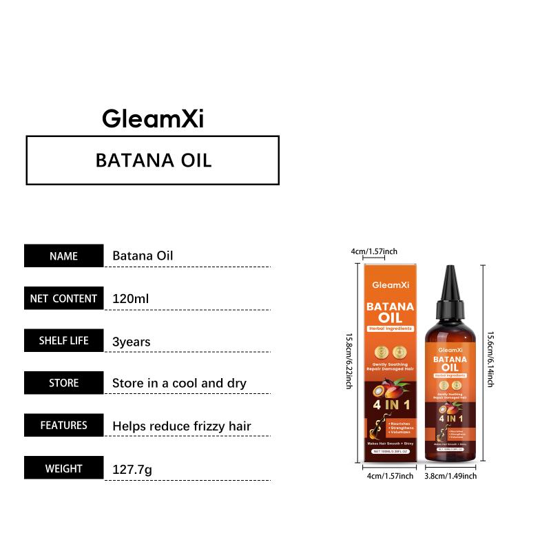 Batana Hair Oil Healthy and Shiny Hair Care Lightweight Everyday Moisturizer for Plump Hair at Home