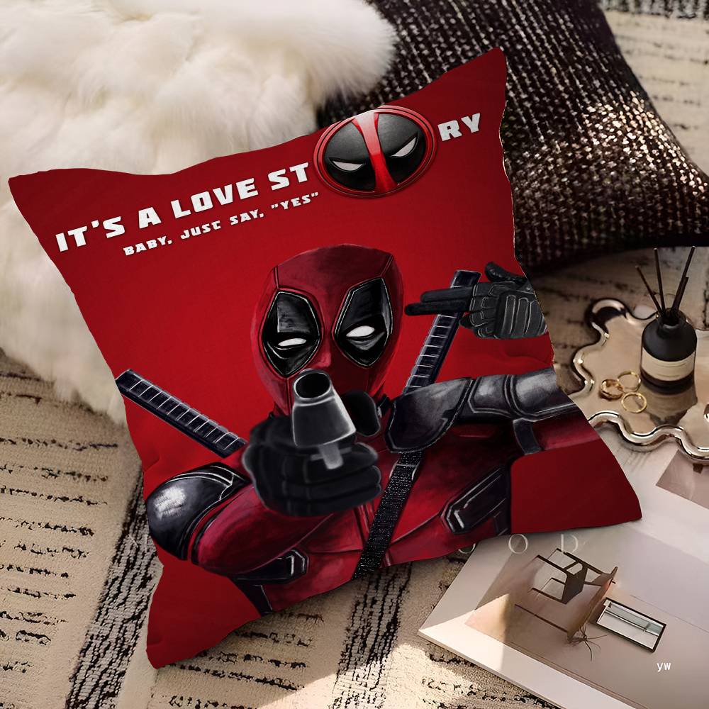 Action Movie D-Deadpools Stitch Lucky Dragon pillow cover sofa cushion cover home room decoration children gift
