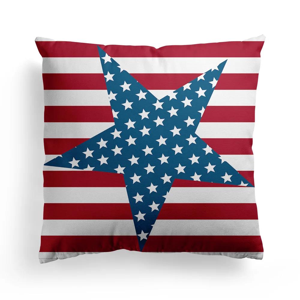 American Sofa Pillowcase Living Room European Style Rice Flag Mediterranean Bay Window Pillow British Poszewki Na Poduszki