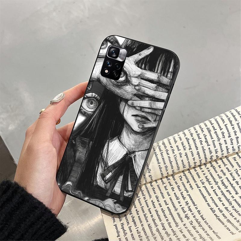 Phone Case For Xiaomi Poco C71 15T 14T Pro Redmi Note 15 14 14 13 Pro Redmi A5 15C 13C Horror Ghost Girl Art