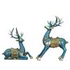 Glücksbringer Hirsch Skulptur Einweihungsgeschenk Goldene Opfergabe Verzierter Wohnkultur Dekoration