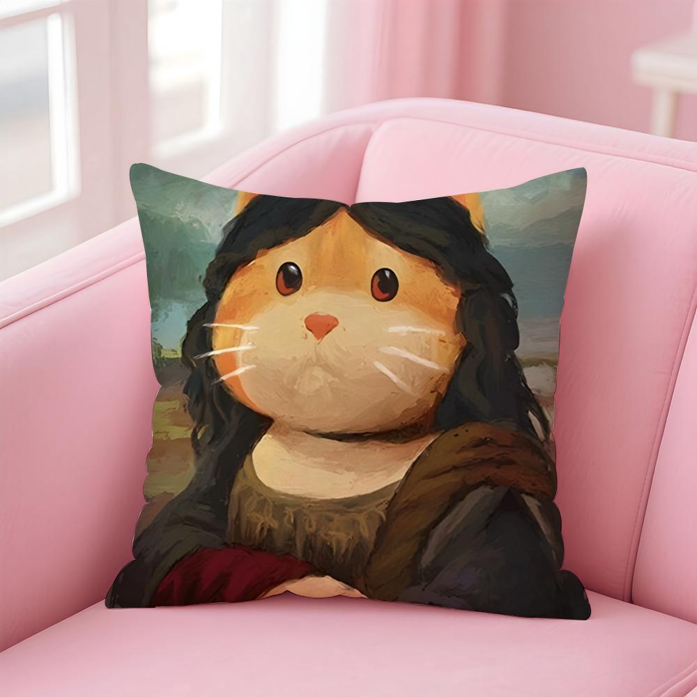 

Cartoon Cute Game PParty Animals Art Cushion Cover Pillowcase Short Plush Invisible zipper Room Sofa Cushion Cover 30X30cm