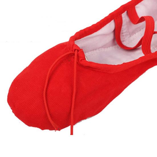 Women Girls Adult Soft Sole Ballet Dance Shoes Fitness Gymnastics Canvas Shoes